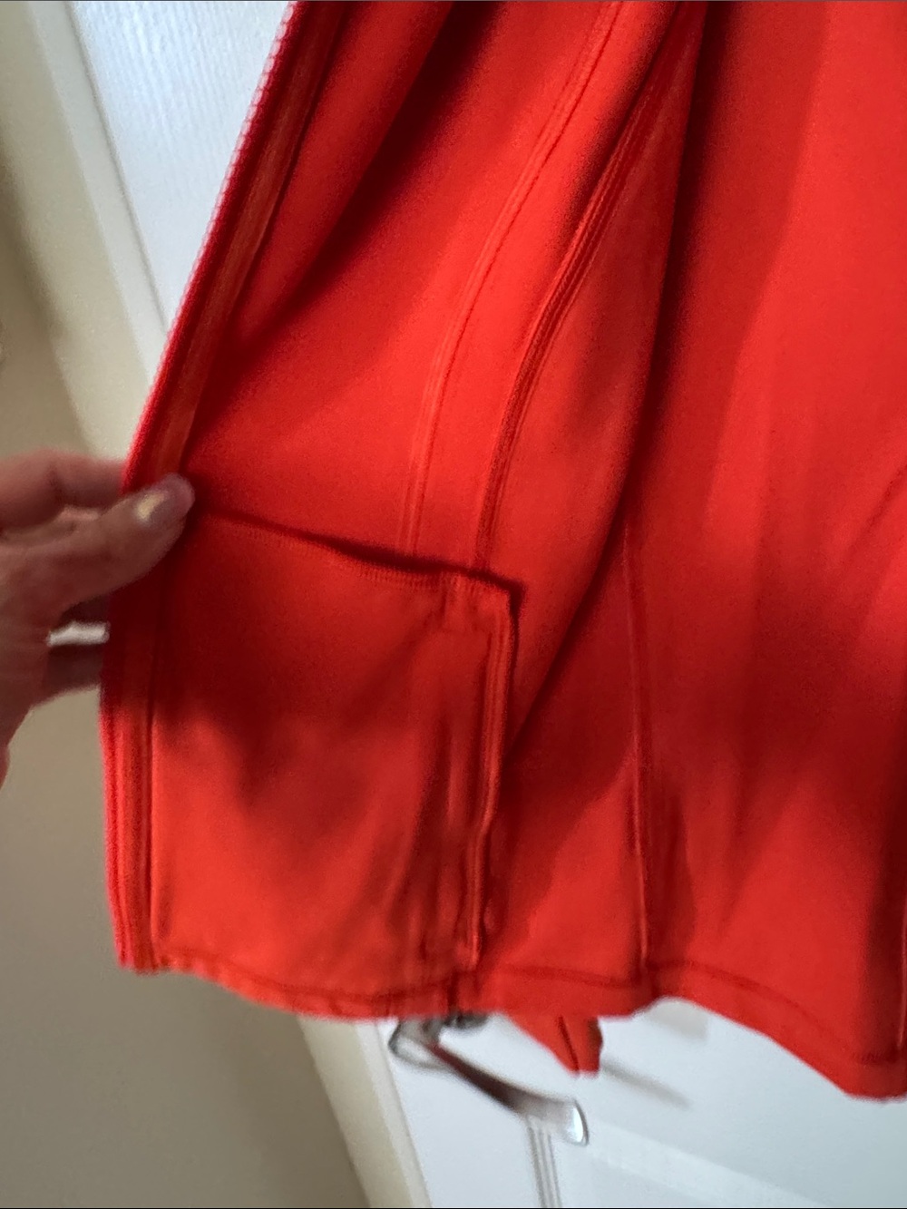 lululemon athletica Vibrant Red Zip-Up Active Jacket - Picture 3 of 4